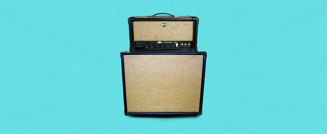 Hand-wired guitar tube amplifier head